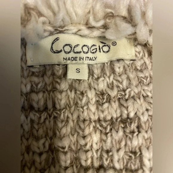 Cocogio Made in Italy Wool Alpaca Blend Tweed Open Front Blazer - Picture 6 of 9